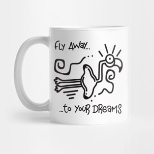 Doodle flamingo Mug